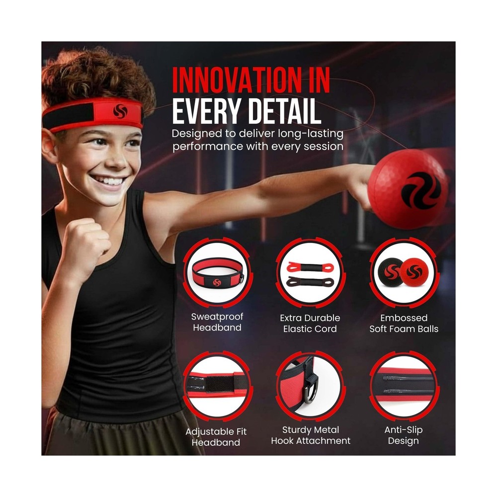 Soul Shift - Boxing Reflex Ball – Dual Competition Set | 2 Adjustable Head