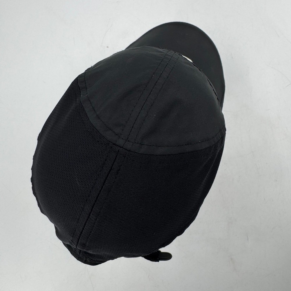 Nike Featherlight 7 Panel Dri-FIT Black Running Hat Cap Adjustable Swoosh Logo
