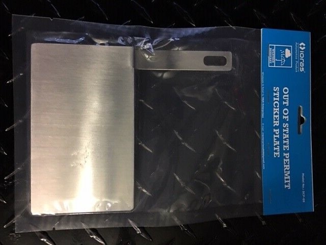 Out of State Permit License Plate Bracket