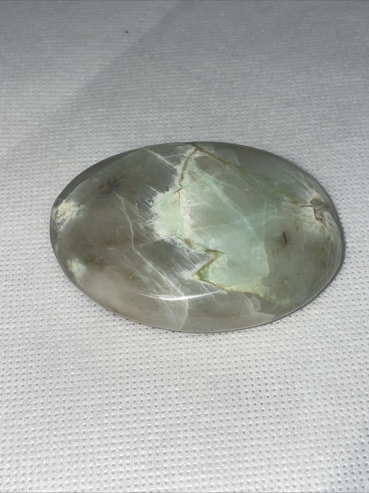 Green Moonstone Handstone  90 Grams