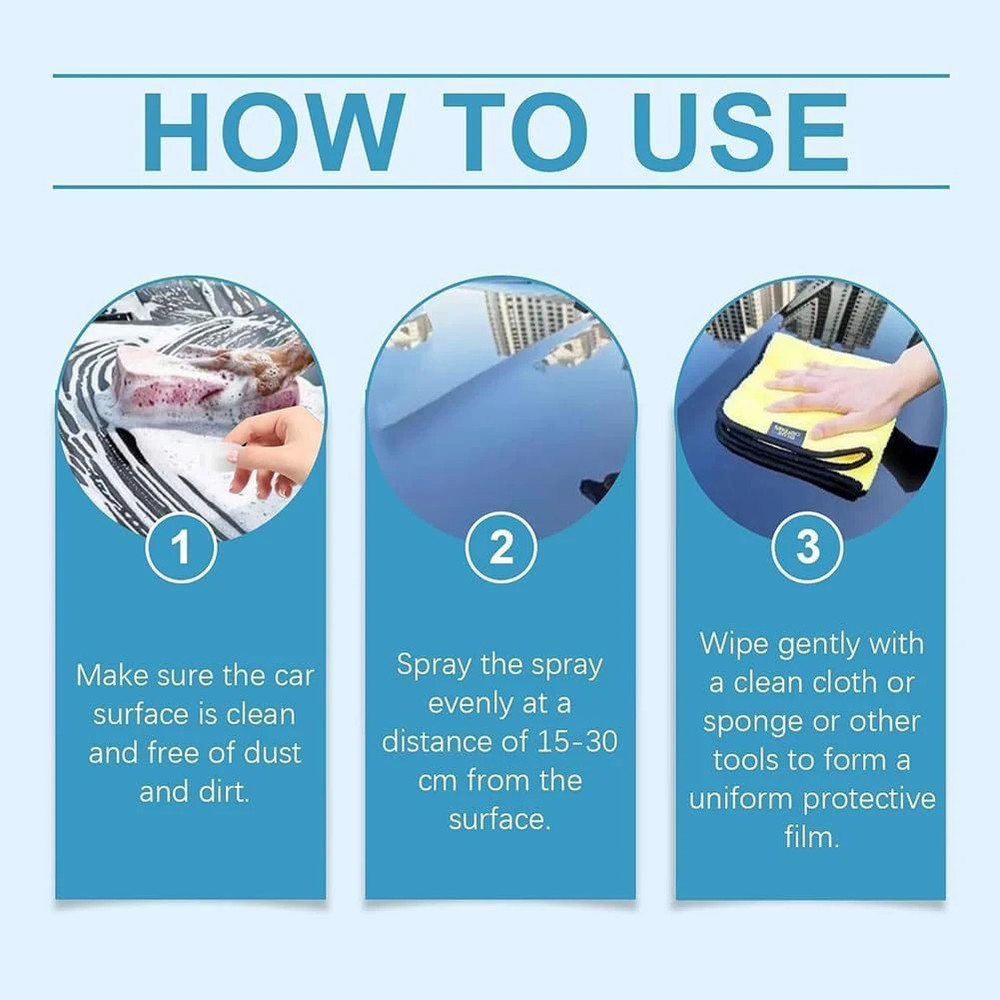 2pack Quick Effect Coating Agent,Advanced Ceramic Spray Coating,Multi-Functional