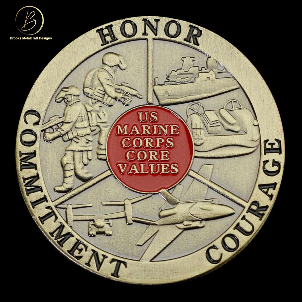 Marine Corps Core Values Challenge Coin