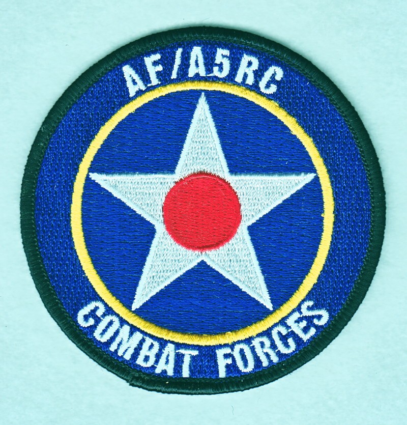 USAF Air Force Patch:  AF/A5RC Combat Forces  - 3 1/2"