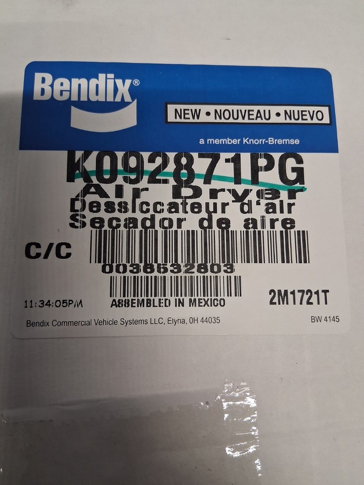 Bendix Air Dryer - K092871PG AD -9si
