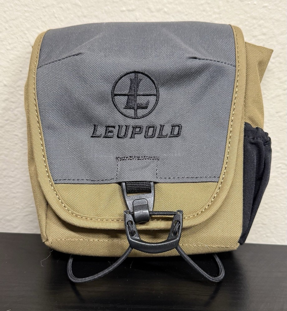 Leupold GO AFIELD Binocular Case Shadow, Tan/Gray, Small (Approx 6"x6"x2")