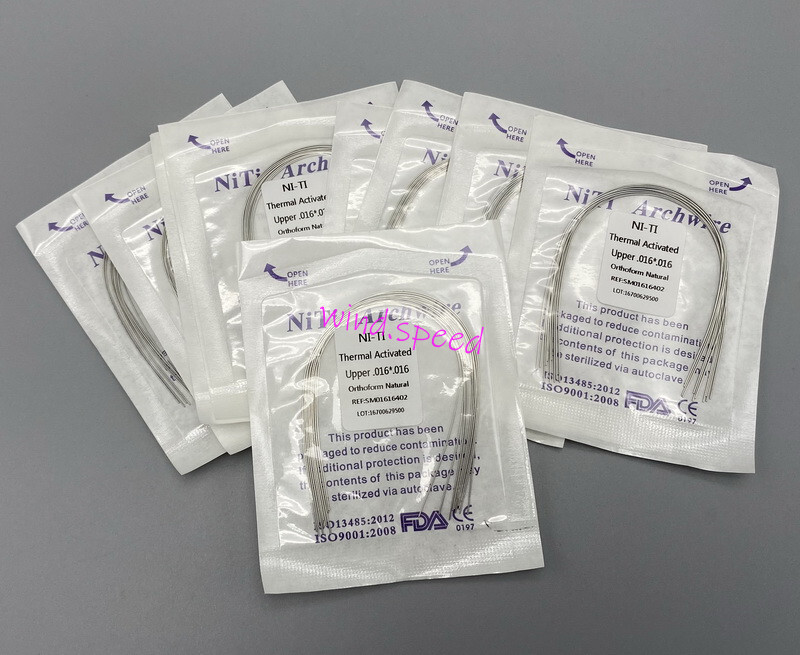 Dental Ortho Arch Wire Thermal Activated Niti Round Rectangular Natural Form