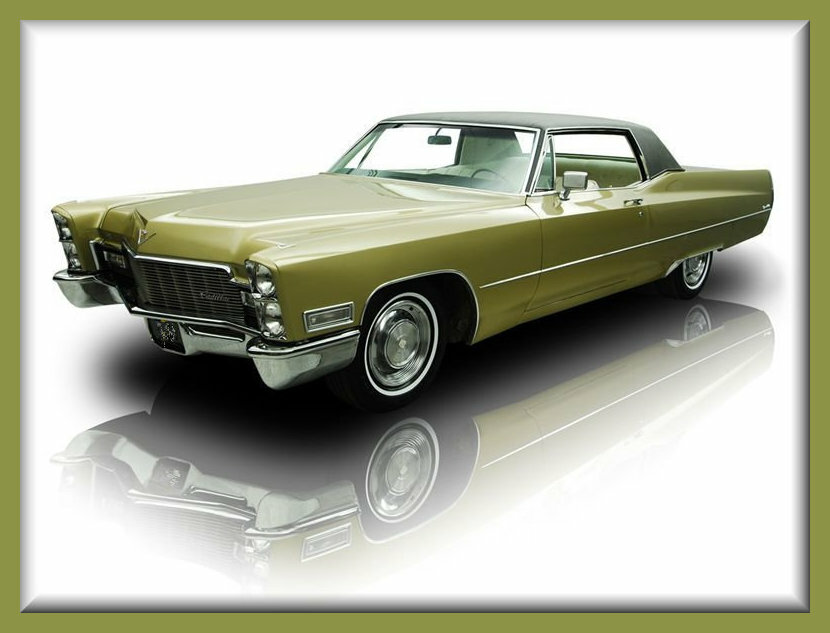 1968 Cadillac Coupe DeVille #1, Toolbox - Refrigerator Magnet, 42 MIL