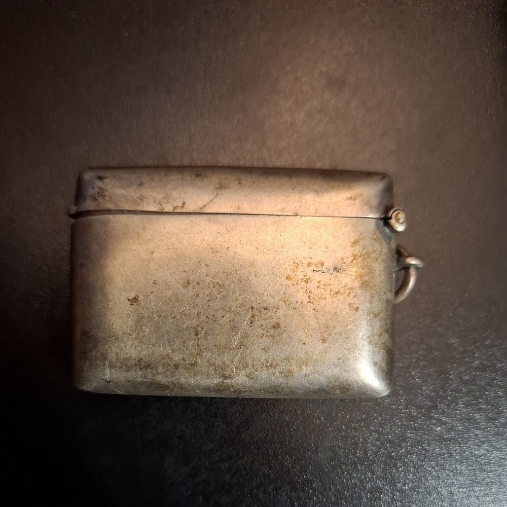Antique Vesta Case Sterling Silver Strike Match Anywhere