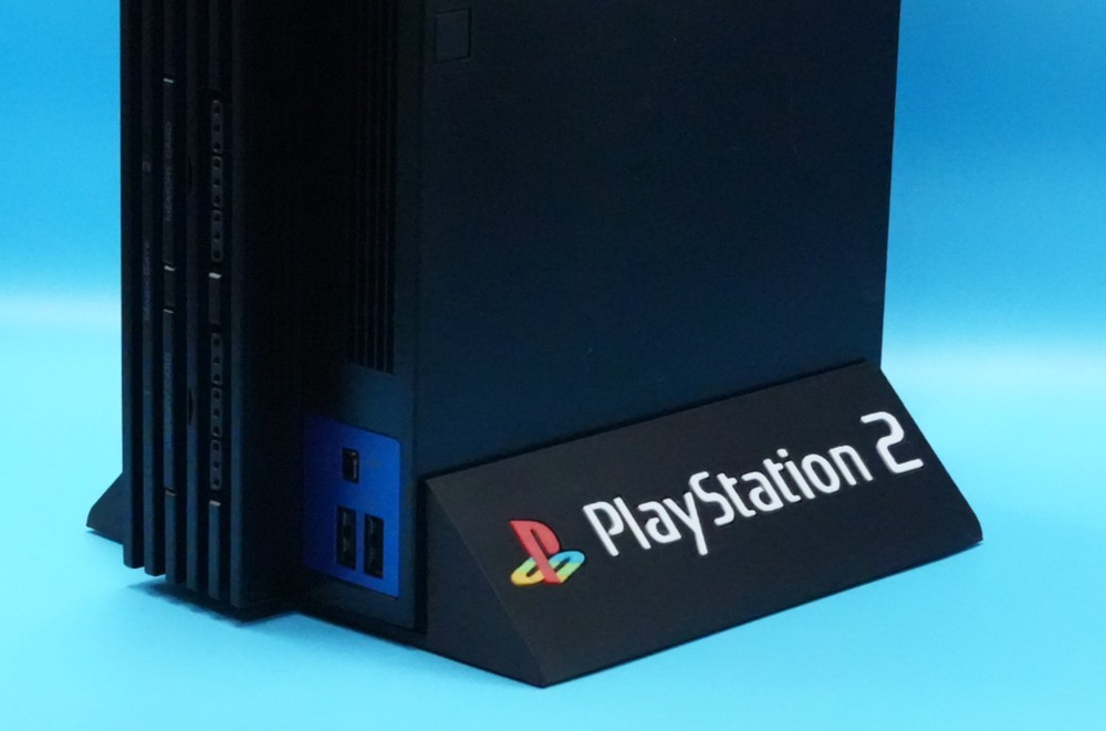 PlayStation 2 Fat vertical stand 3D Printed