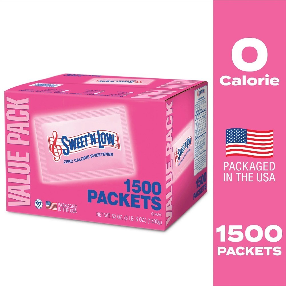 Zero Calorie Sweetener Sugar Substitute Packets 53 oz 1500 Count
