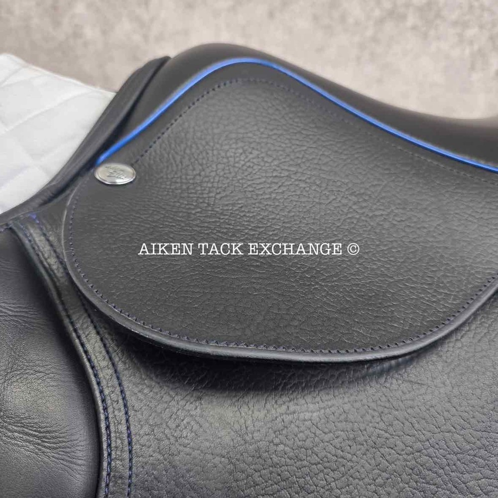 Adam Ellis Jump Saddle, 17" Seat, Medium Wide Tree (Read Description)