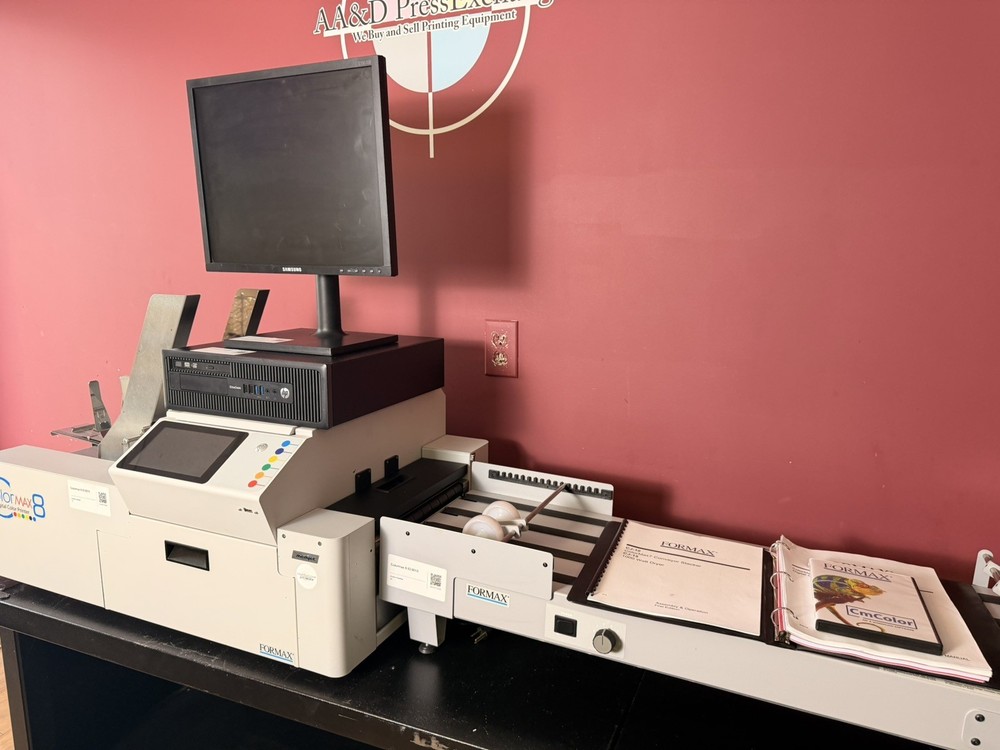 Low Meter 42k Formax Colormax 8 Digital Color Printer