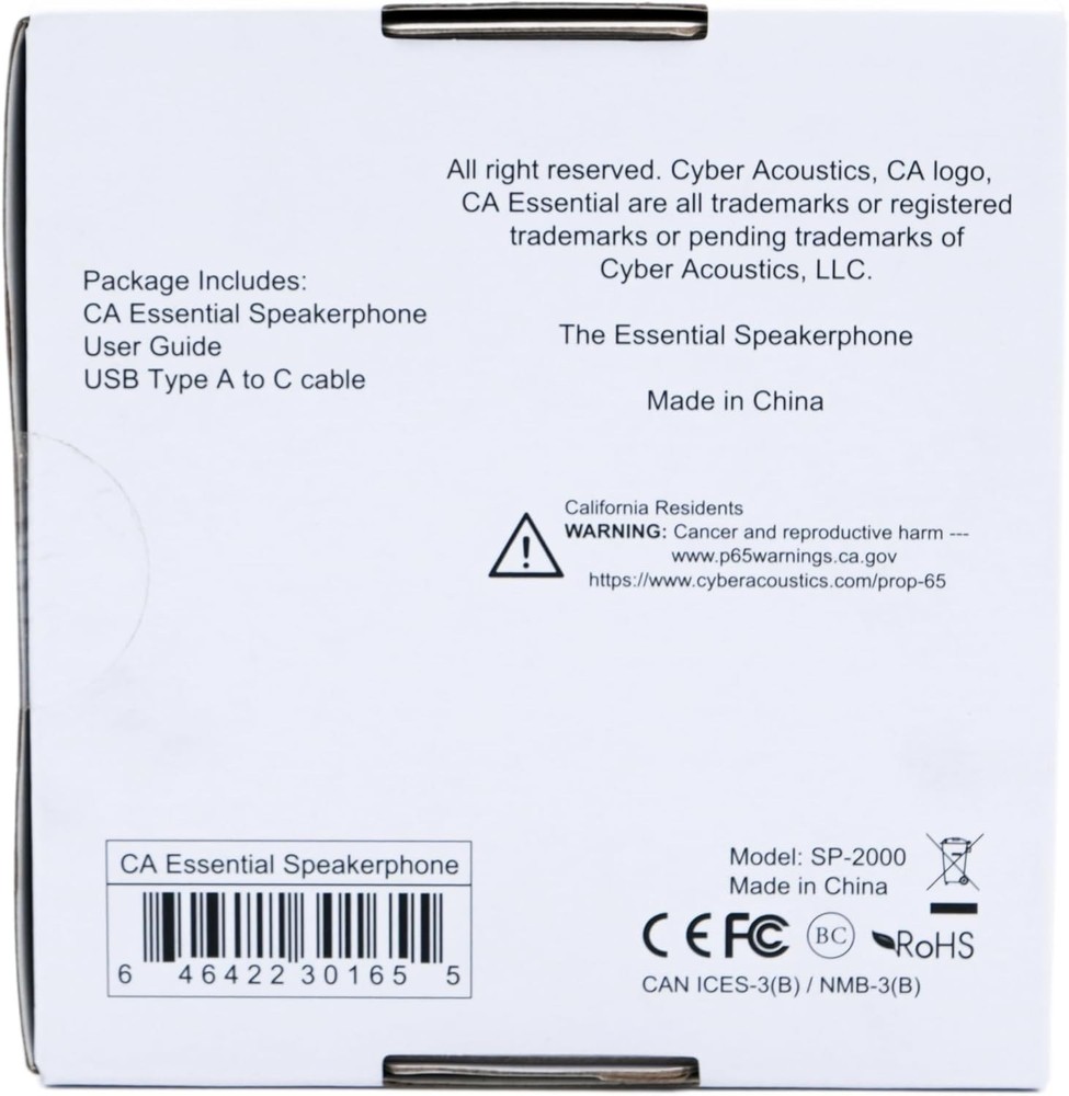 CA Essential Speakerphone SP-2000 - USB and Bluetooth Speakerphone