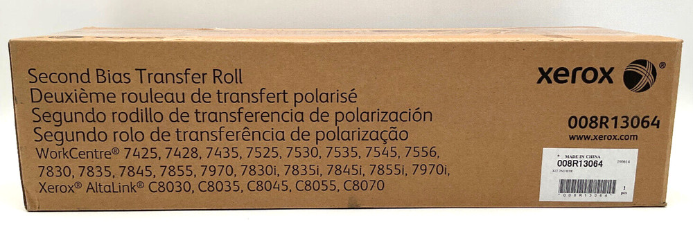 Genuine Xerox Second Bias Transfer Roller 008R13064