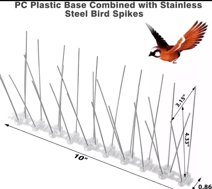Xpcare Bird spikes 33.6 feet