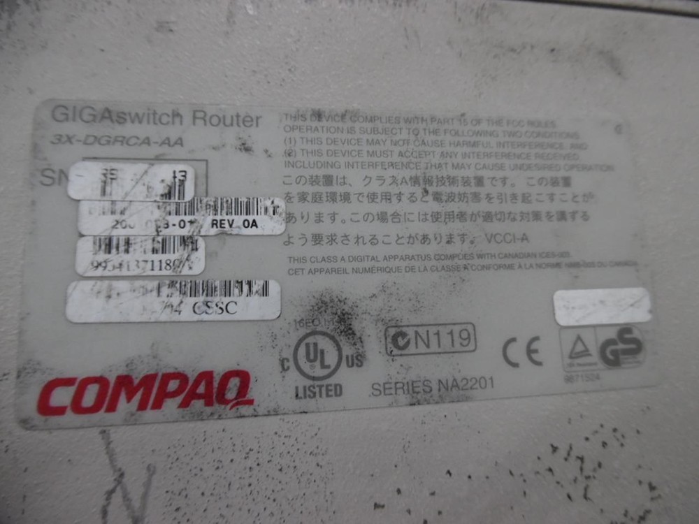 COMPAQ GIGASWITCH ROUTER 3X-DGRCA-AA