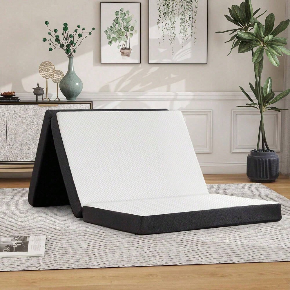 Folding Mattress, 3 Inch Tri-Fold Memory Foam Mattres