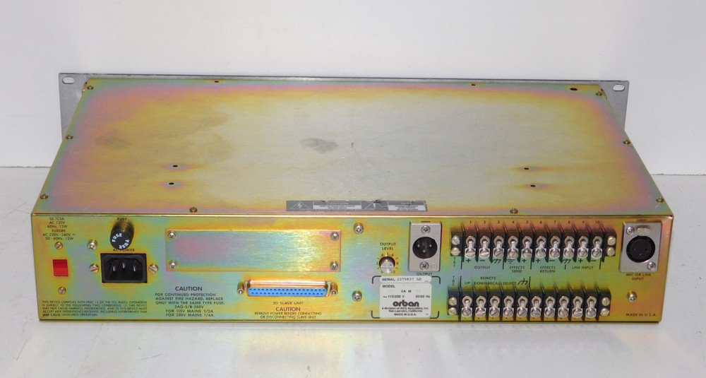 Orban 787A/U Programmable Mic Processor Pro Audio Broadcast Studio Rack Mount
