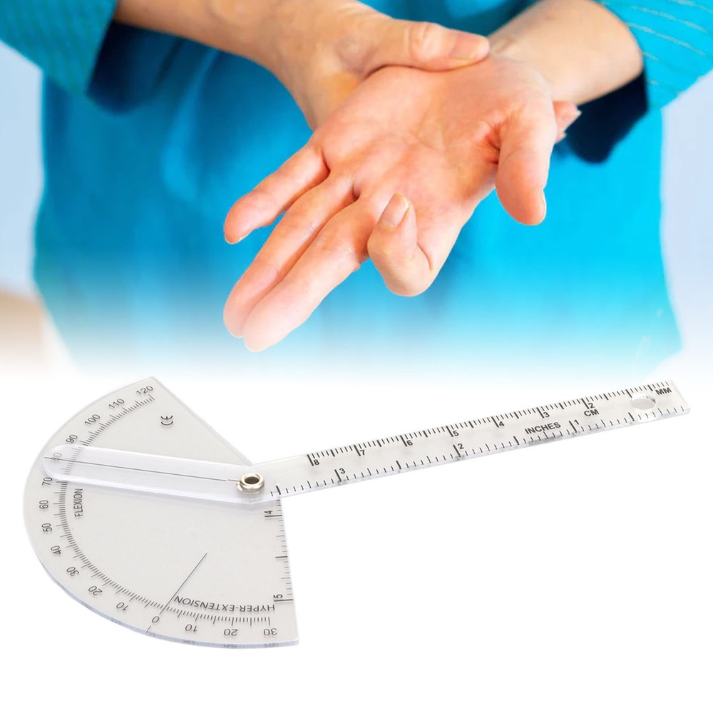 Orthopedic Protractor Transparent Plastic Accurate Range For Joint Measurement