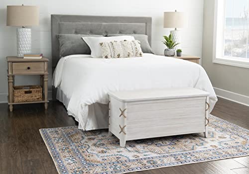 Linon Brosnan Rope Cedar Chest White