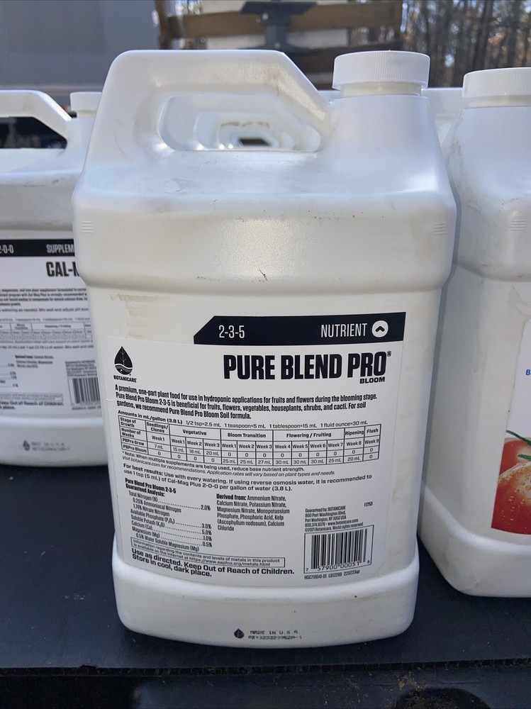 1 Gallon 2-3-5 PURE BLEND PRO BLOOM Fruit & Flower Hydroponic Nutrient