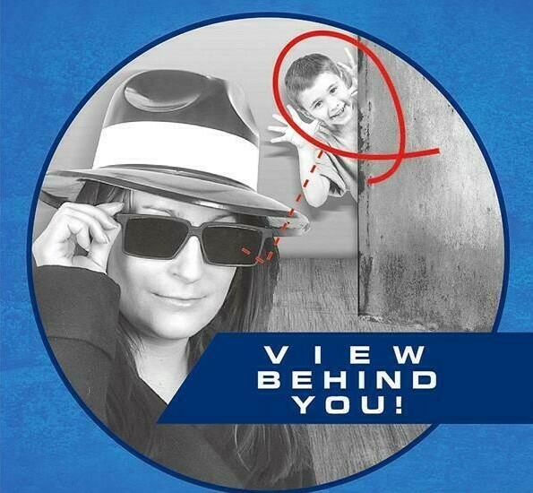 SPY LOOK BEHIND SUNGLASSES (1 Pair)