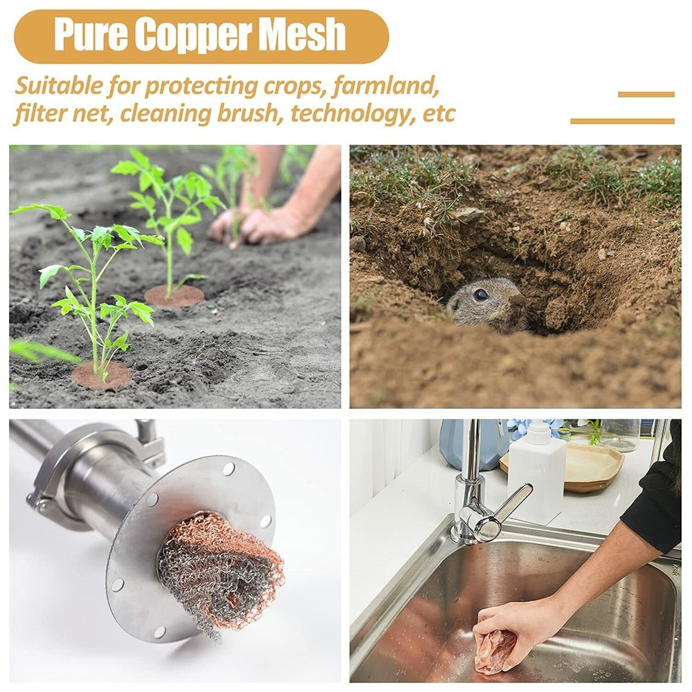 Pure Copper Mesh Screen Dense Filter EMF Shielding Electrode Magnetic 40 Mesh