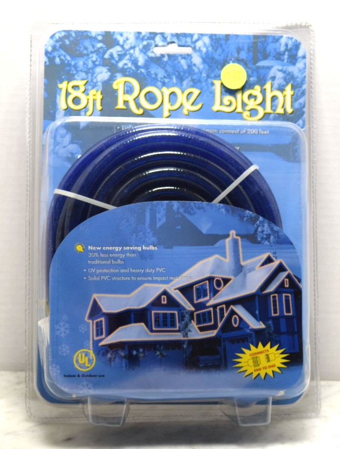 18 foot blue rope light