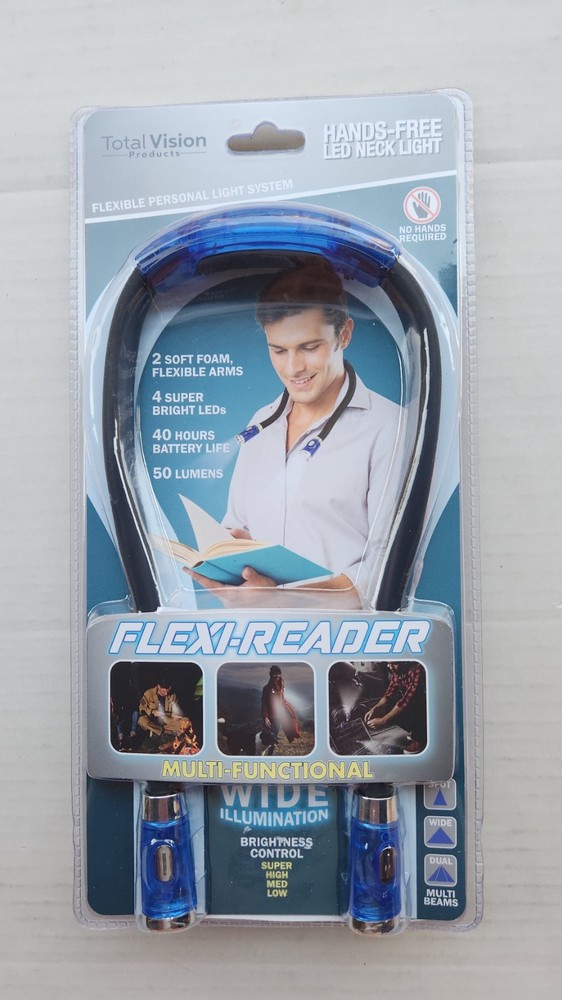 Total Vision Products Hands-Free LED Neck Light - Flexi-Reader -Multi-Functional