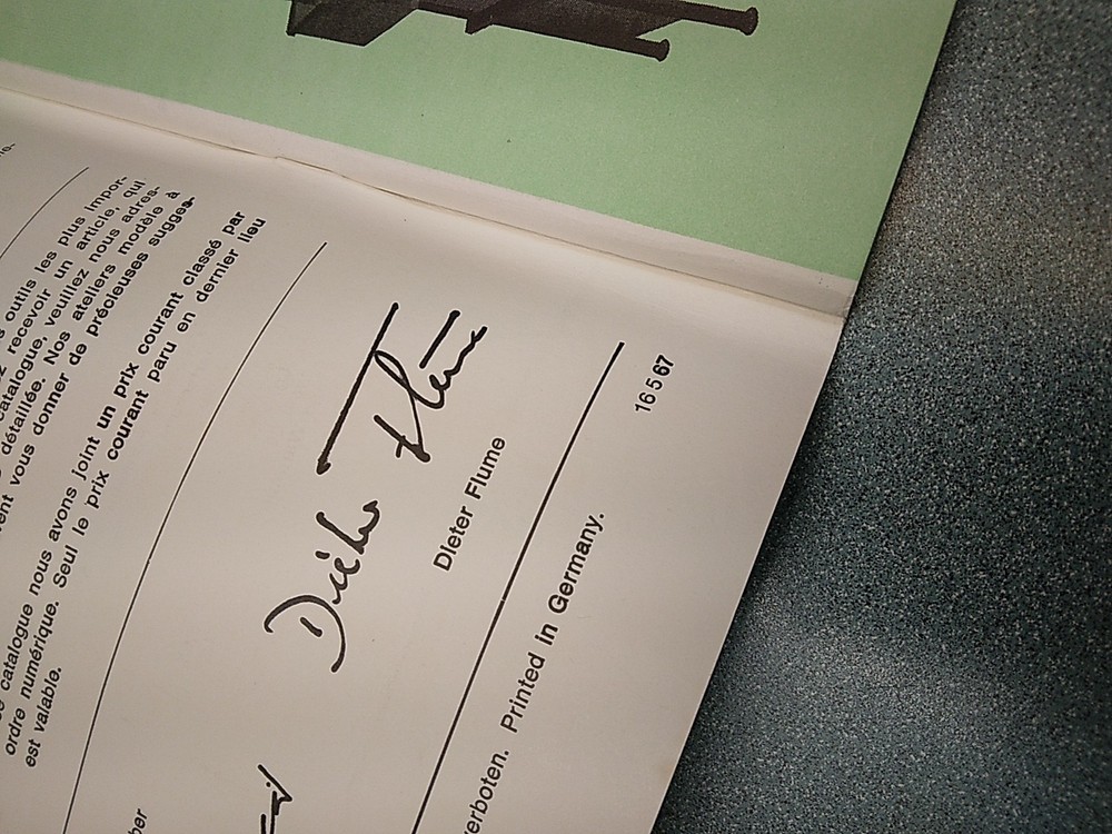 Rudolf Flume Catalog 1967