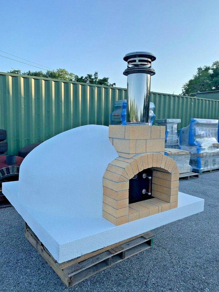 Wood Fired Pizza Oven - 43" Fire Brick Oven - 6" insulation