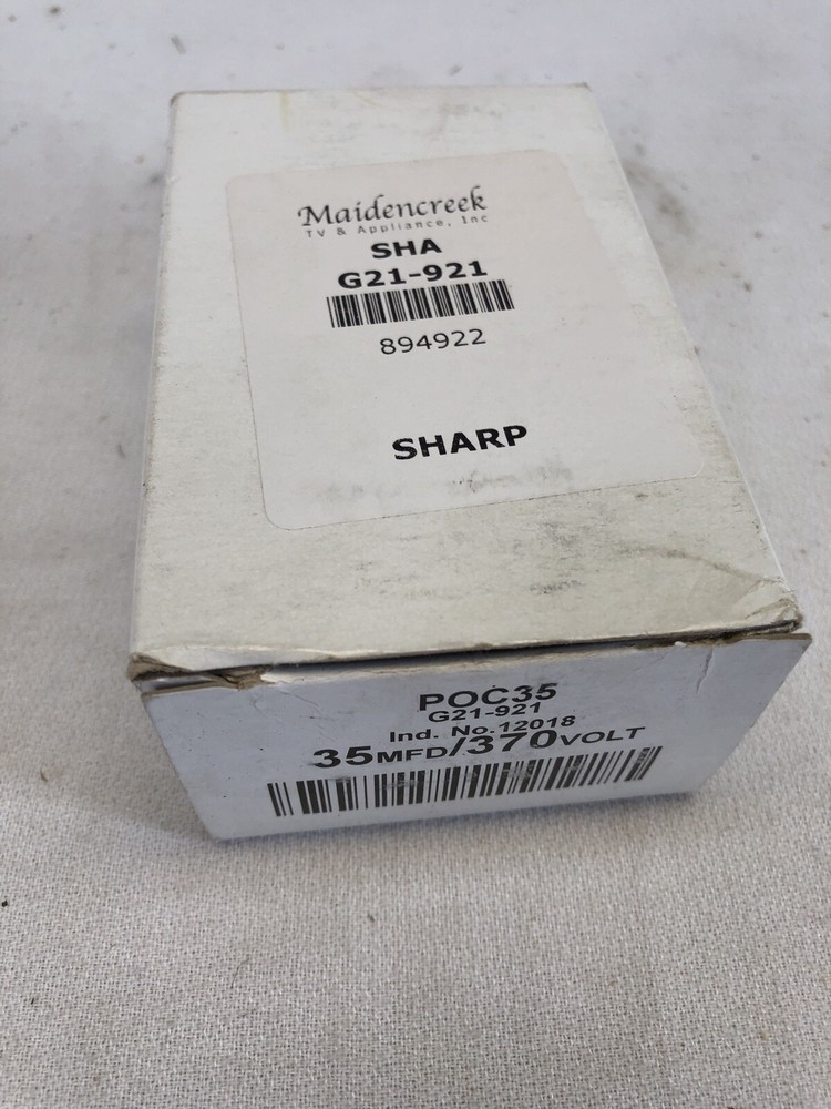Sharp Genuine OEM Microwave Capacitor G21-921