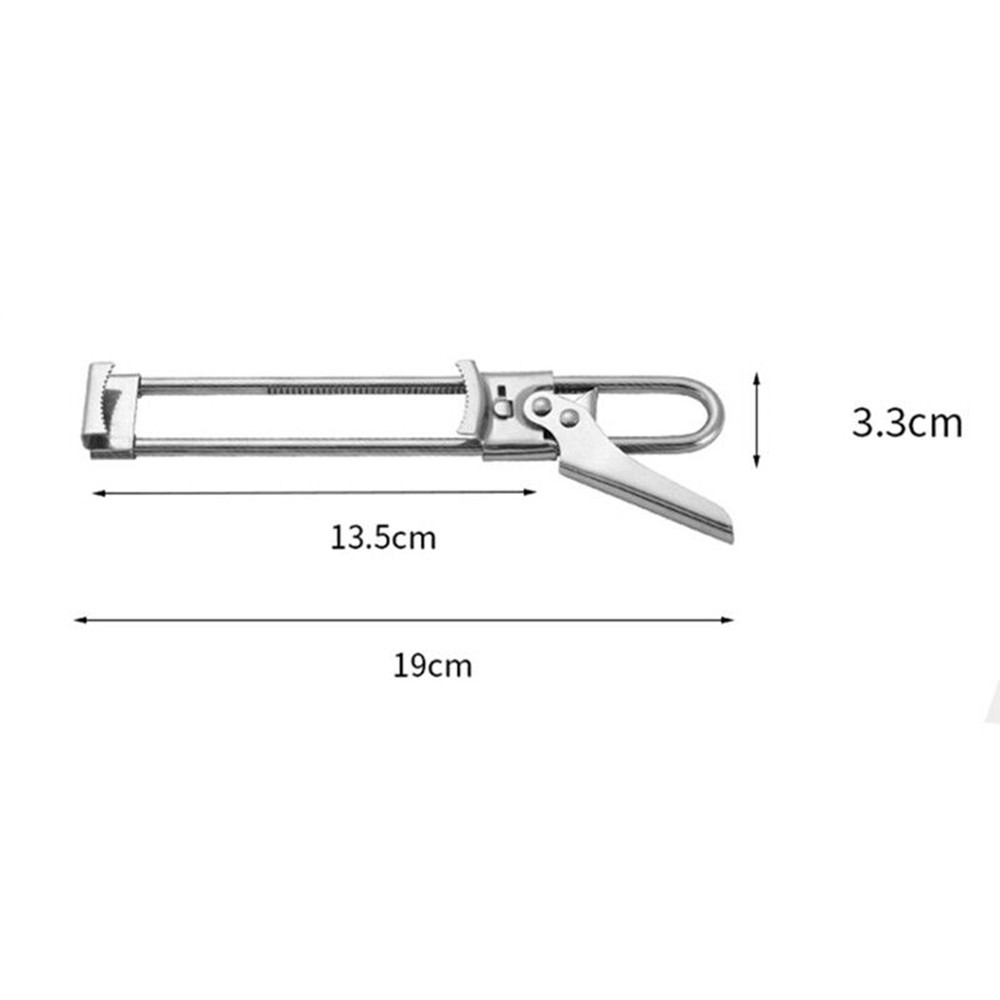 Portable Adjustable Stainless Handheld Can Opener Jar Bottle Lid Remover Tool
