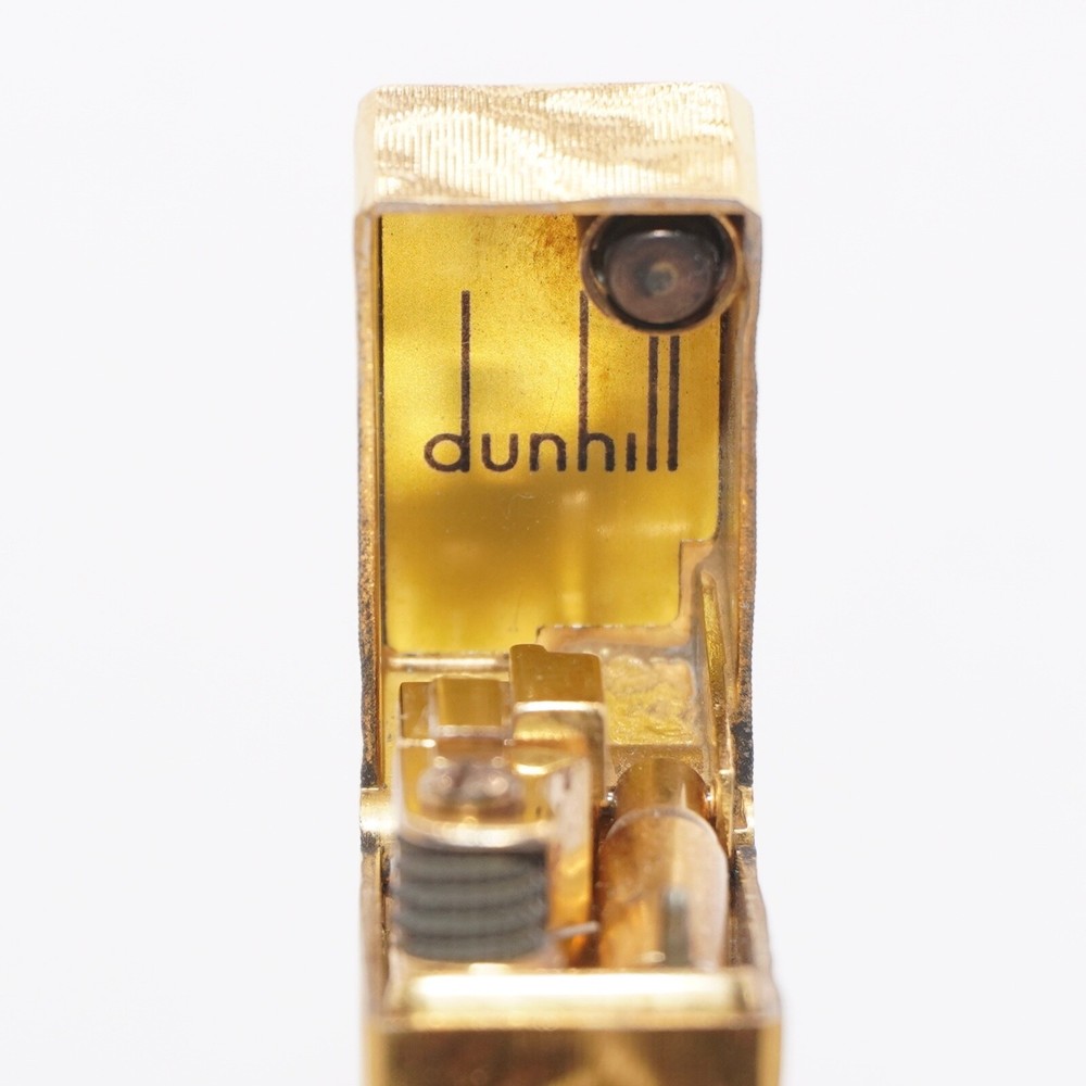 Dunhill Lighter Gold plate Silk Moire Pattern_Ultrasonically cleaned