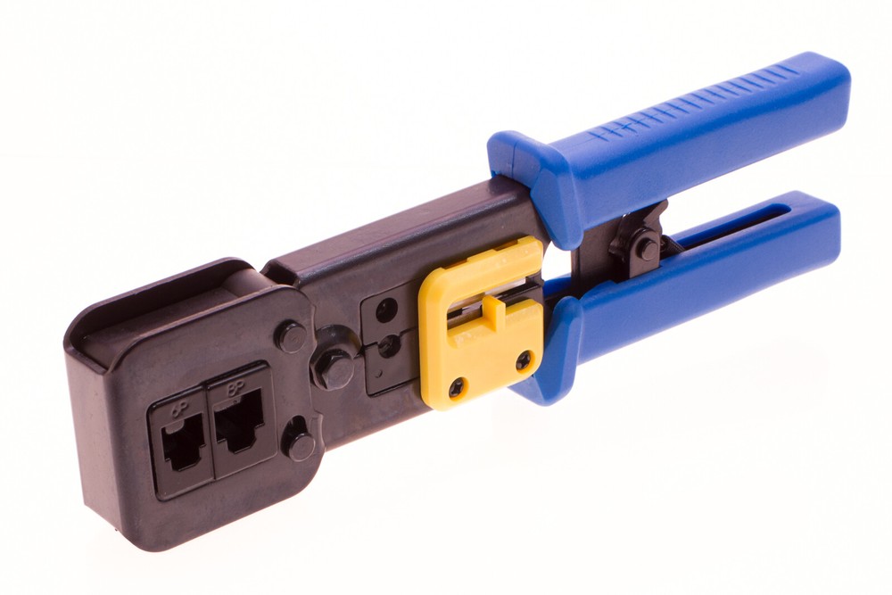 Cat6 RJ45 Shielded EZ Modular Plug Connector WITH Crimp Tool End Pass Through