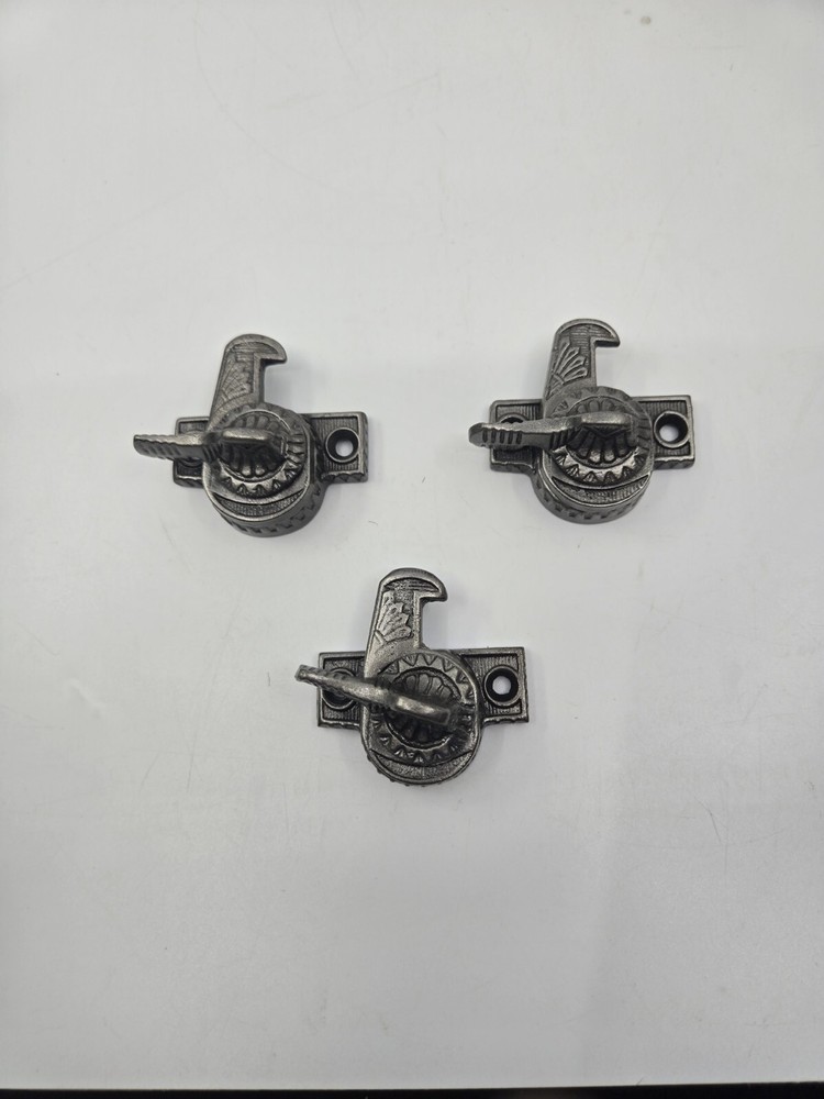 Antique Victorian Decorative Window Lock Parts