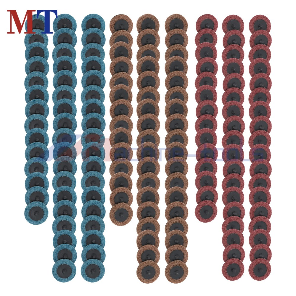 2" Surface Conditioning Sanding Discs Quick Change Fine Medium Coarse - 150 Pack