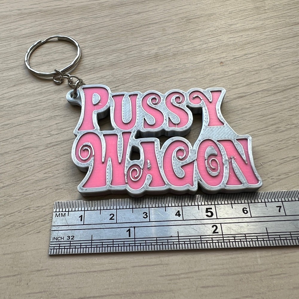 Pussy Wagon Keyring Inspired Kill Bill 3D Printed Replica Prop