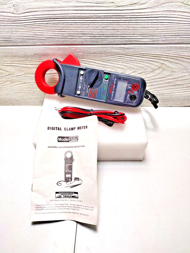 Digital Clamp Meter Model 37175 Harbor Freight Tools