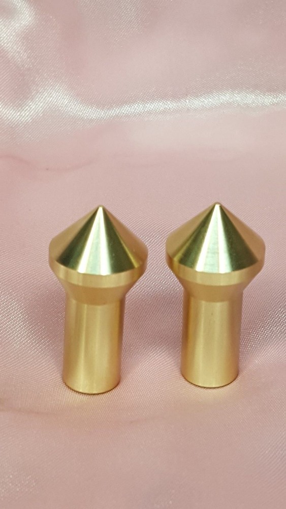 Gunsmith Tools - 2 Brass Muzzle Laps - Rifle Or Pistol Crowning - Lapping Crown