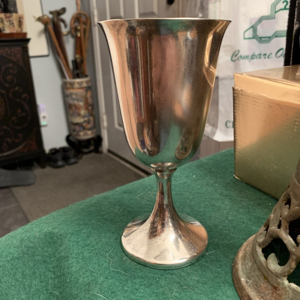 Vintage Sterling Silver Goblet 6.5”