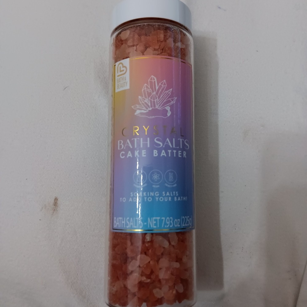Crystal Bath Salts 7.93oz Cake Batter Sealed