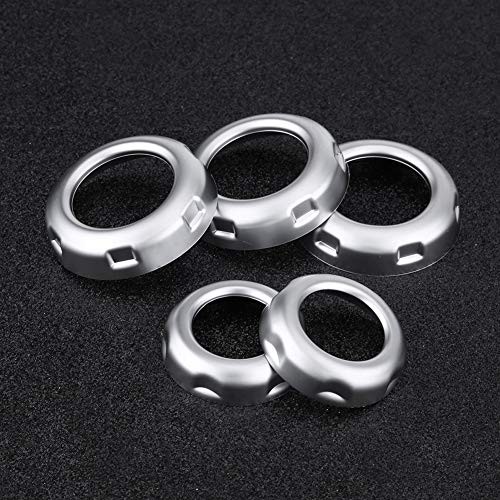 Anti Scratch Silver Chromed Dustproof Volume and Air Conditioning Knobs Trim