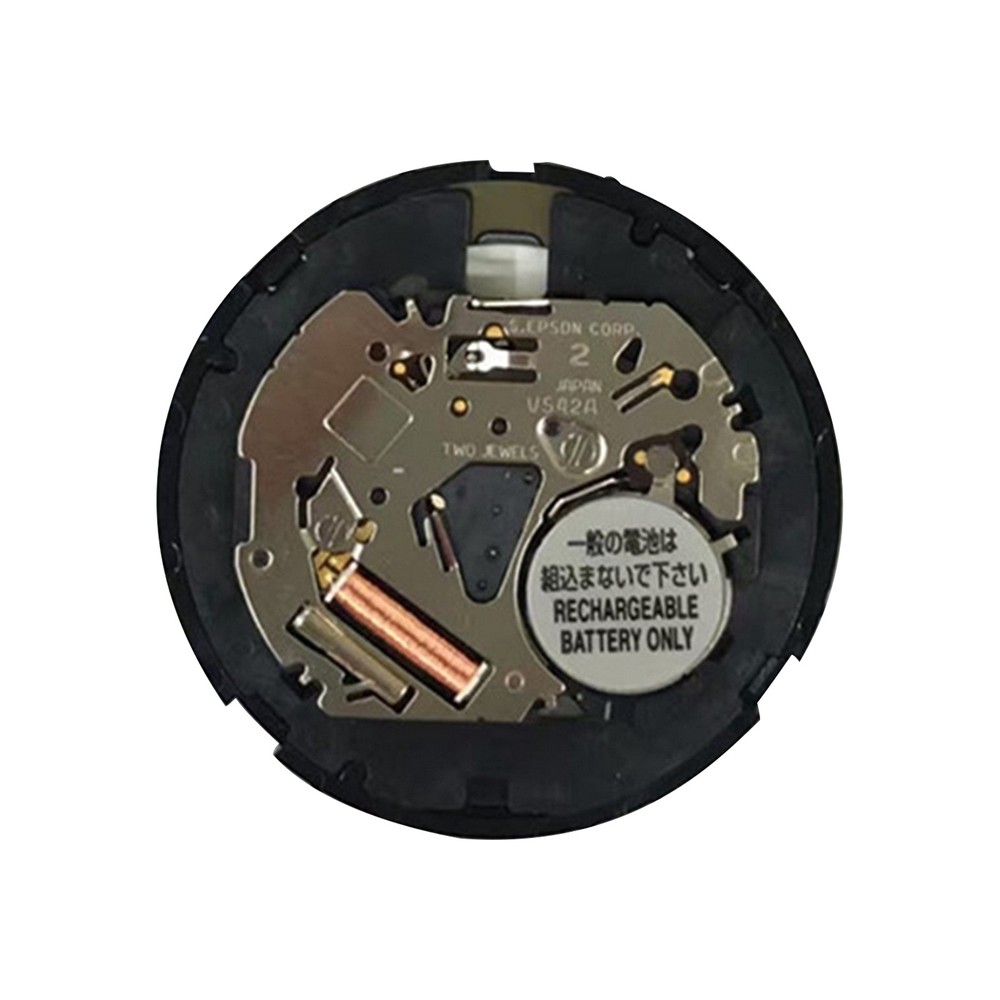 VS42A Black Date Indicator At 3 Solar Watch Movement Replacement Accessories