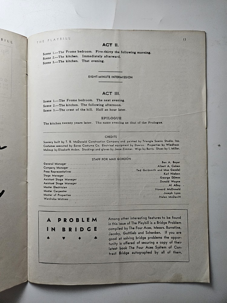 Jane Seymour Remember The Day 1936 Playbill