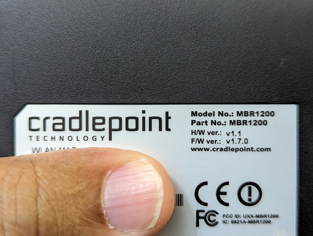 Cradlepoint MBR1200 Mobile Broadband Router Tested Working