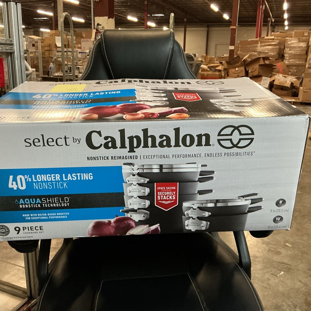 Calphalon 9pc Space Saving Nonstick Cookware Set *NOB - Read*