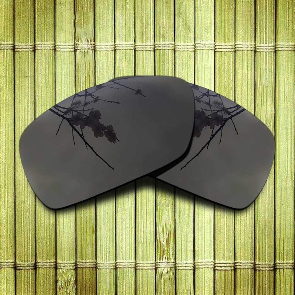 Black&Silver Replacement Lens for-Oakley Spike Polarized