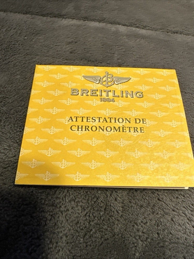 Genuine Breitling Chronometre Certificate #286405 🔥🔥🔥