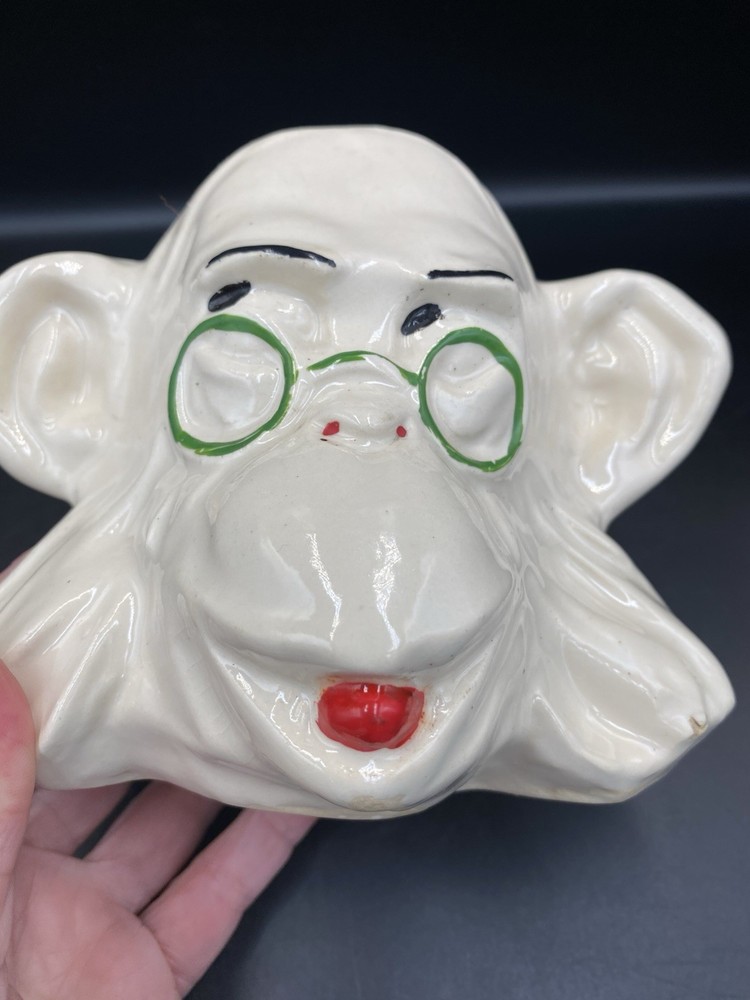 McCoy Pottery Cope Monkey Planter Headvase Vase